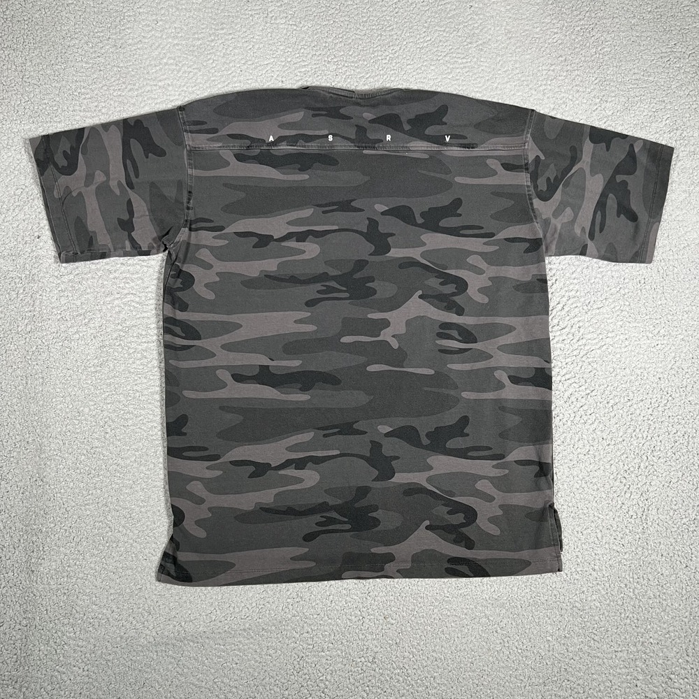 ASRV Shirt Mens Medium Black Camo DSG-0514 Athletic Gym Workout Casual Preppy‎ - Picture 11 of 12